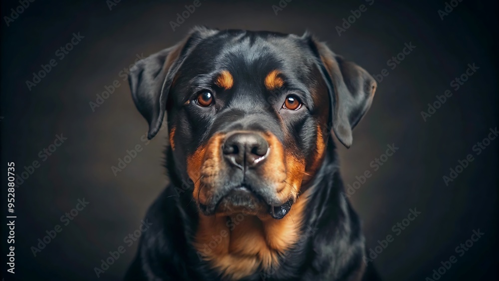 Fototapeta premium Rottweiler Dog Animal Portrait