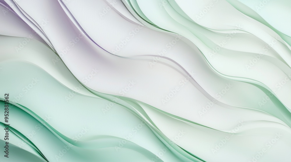 Abstract green and white background with smooth lines creating a sense of elegance and modernity, perfect for any project that requires a touch of sophistication Abstract green and white background with smooth lines creating a sense of elegance and modernity, perfect for any project that requires a touch of sophistication