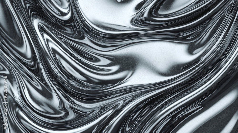 Flowing waves of liquid silver and chrome create a mesmerizing texture perfect for backgrounds. Wallpapers. And abstract designs Flowing waves of liquid silver and chrome create a mesmerizing texture perfect for backgrounds. Wallpapers. And abstract designs