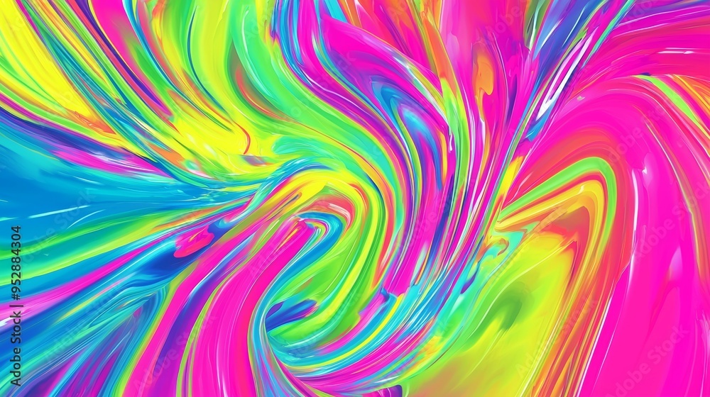 Obraz premium Colorful abstract background resembling a liquid light show, with vibrant colors swirling and mixing together. This mesmerizing design is perfect for projects related to art, music, and technology