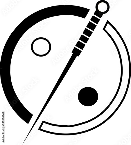 Acupuncture icon. Spa sign. Acupuncture needles symbol. flat style. ear acupuncture. facial slimming wellness knee acupuncture. Fit for wellness sign.