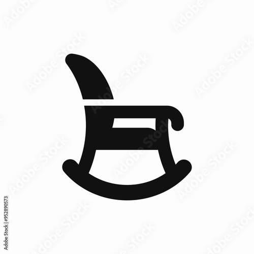 rocking chair furniture icon sign