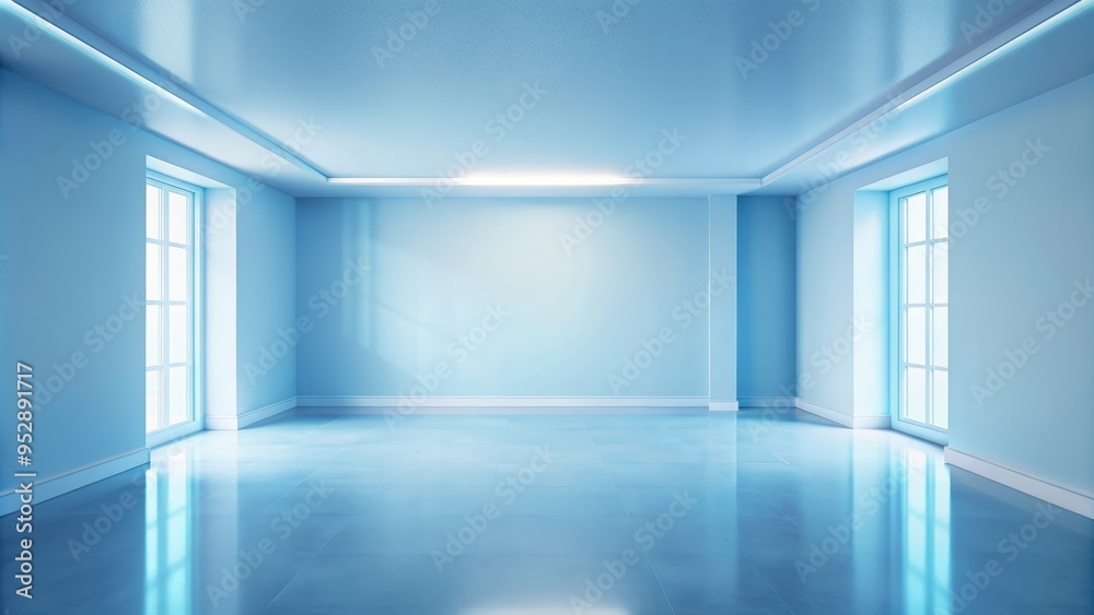 Subtle light blue empty room with blurred walls, shining like ice, blue, empty, room,background, brilliance, blurred Subtle light blue empty room with blurred walls, shining like ice, blue, empty, room,background, brilliance, blurred