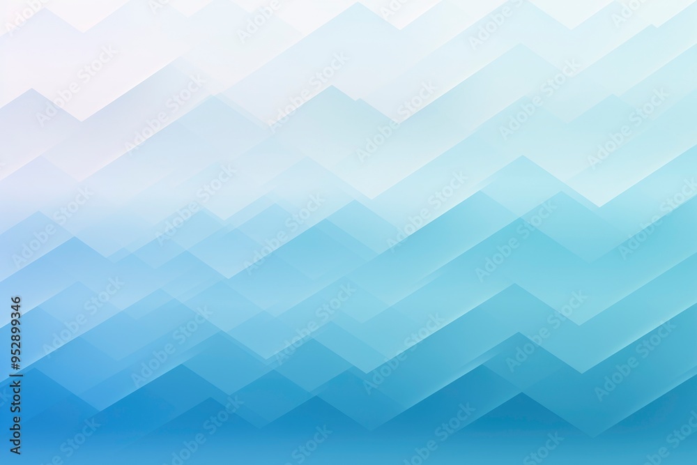 Obraz premium Blue Diagonal Pixel Mountains