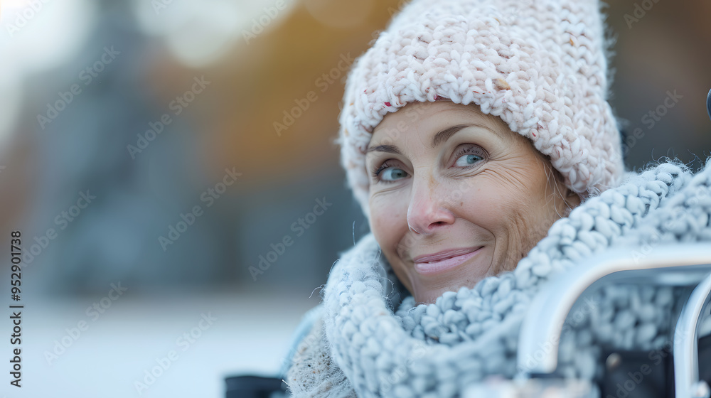 Woman Wearing Chemo Hat Sitting in Wheelchair | Strength and Resilience on the Cancer Journey Woman Wearing Chemo Hat Sitting in Wheelchair | Strength and Resilience on the Cancer Journey