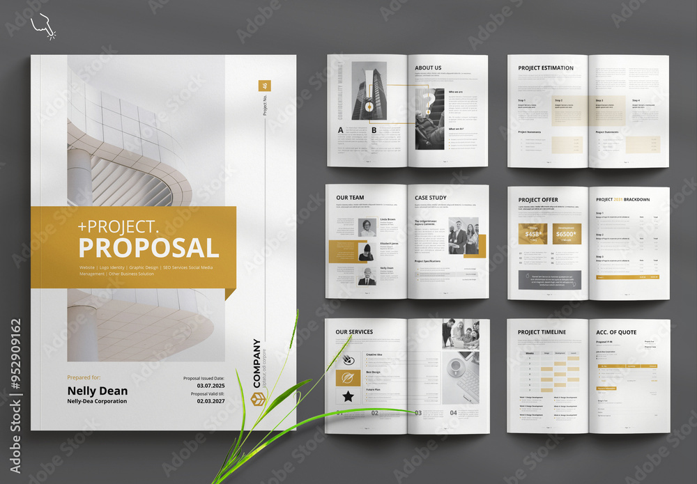 ProjectProposalTemplate.zip Stock Template | Adobe Stock