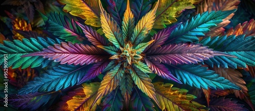 Vibrant Cannabis Leaves