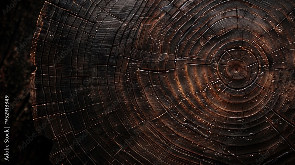 Fototapeta premium Tree Rings Close Up