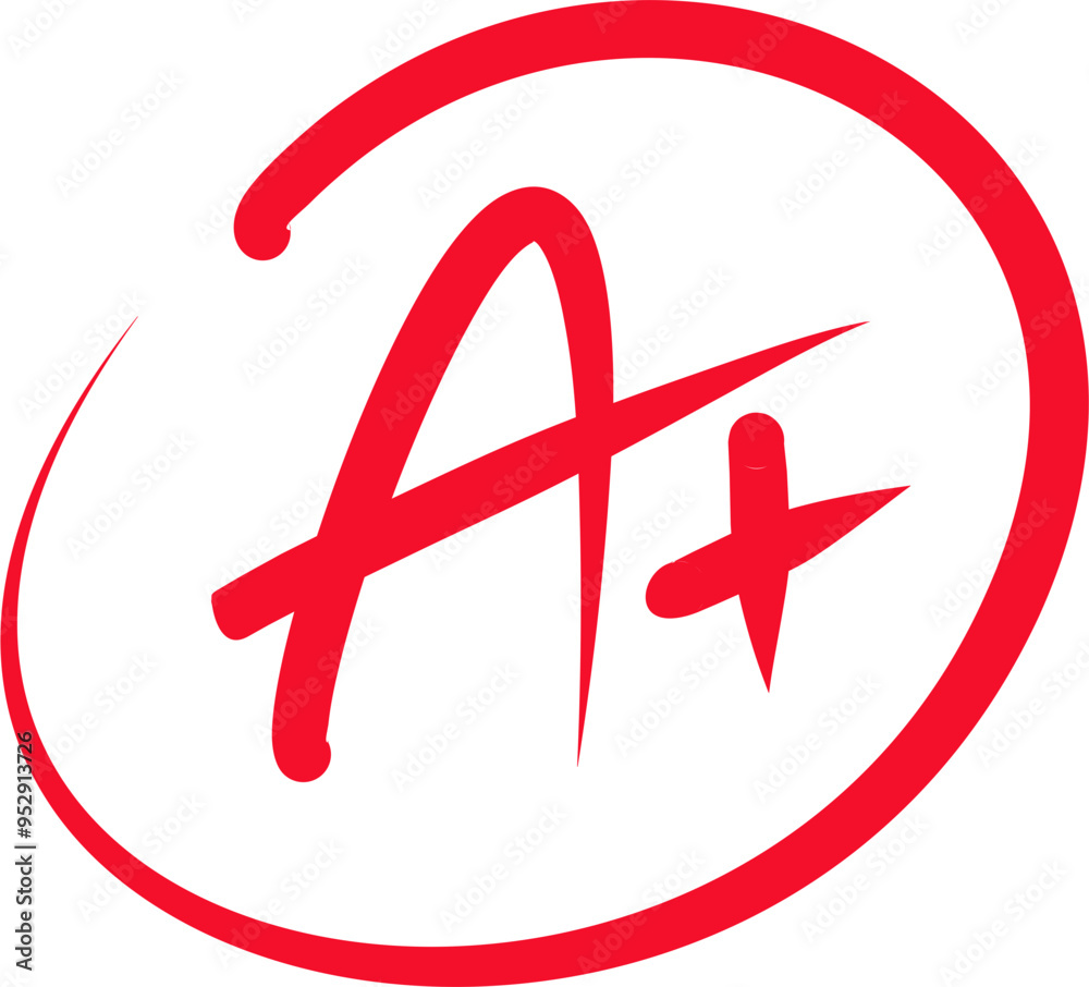 Fototapeta premium Exam grade doodle