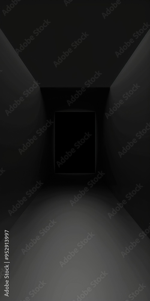 Obraz premium Black Circular Hollow Portal