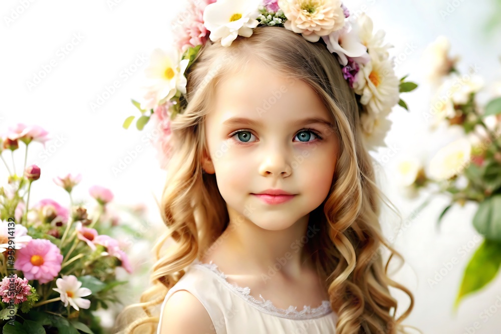 beautiful girl in garden beautiful girl in garden