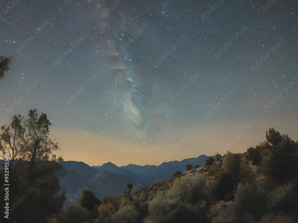 Fototapeta premium time clouds over the mountains