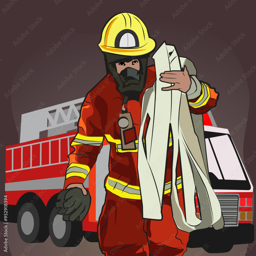 Fototapeta premium bombero