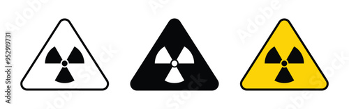 Vector Radiation Hazard Symbol Sign