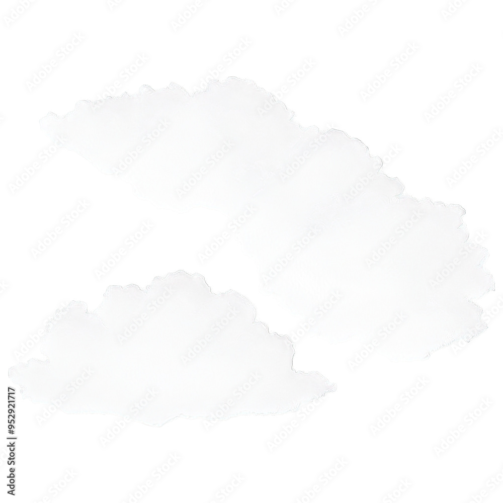 Isolate spreading clouds drifting on transparent Isolate spreading clouds drifting on transparent