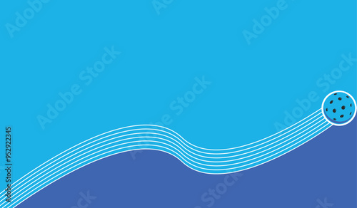 Great simple pickleball layout background design for any media