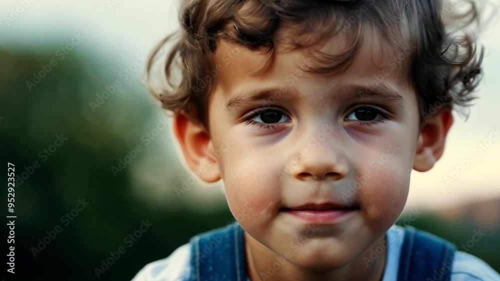 Close up shots capture a young boy showcasing a variety of facial expressions. Short brown hair and brown eyes highlight his playful and cheerful demeanor, reflecting childhood innocence Close up shots capture a young boy showcasing a variety of facial expressions. Short brown hair and brown eyes highlight his playful and cheerful demeanor, reflecting childhood innocence