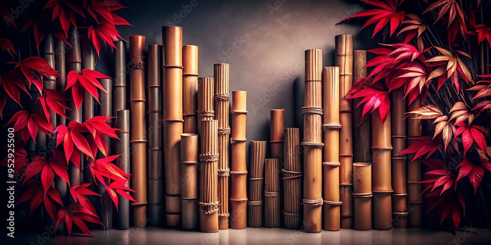 Obraz premium Abstract bamboo background