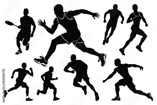 Sportsman Bundle set in Vector Clip Art Style