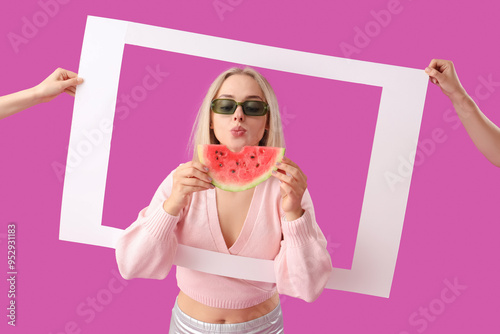 Young beautiful happy woman...