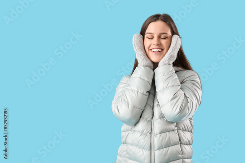 Young woman in winter cloth...