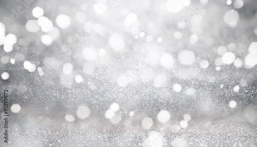 luxury white silver particle glitter abstract background for happy new year and merry christmas festive season