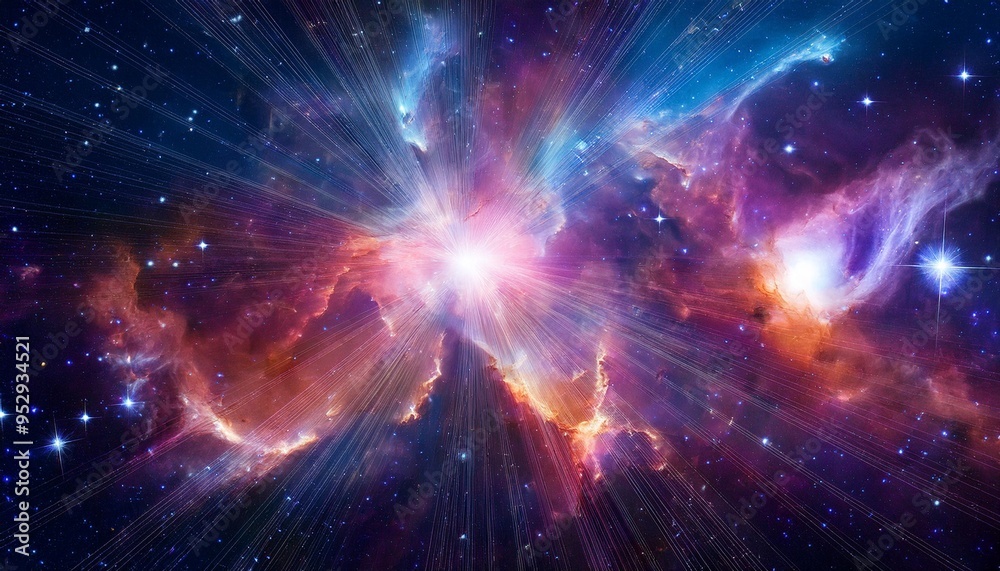 illustration of a space cosmic background of supernova nebula and stars illustration of a space cosmic background of supernova nebula and stars