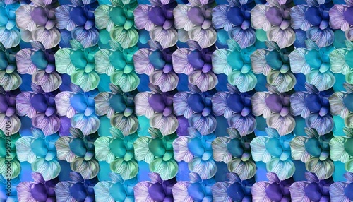 floral background in blue and purple green colors floral print