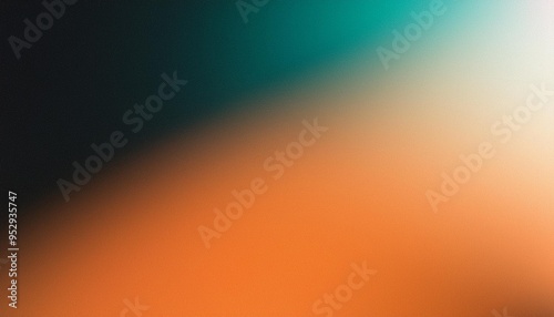 dark grainy banner background orange white teal black color gradient abstract poster header cover backdrop design glowing noise texture effect