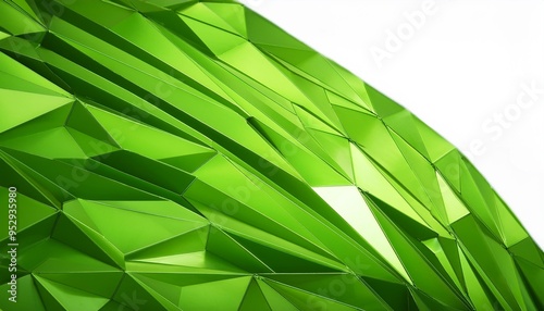 abstract green polygon design background