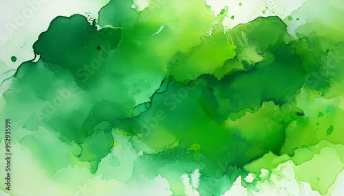 green watercolor background with marbled grunge texture and color splash design marble watercolor blotches in distressed faded illustration