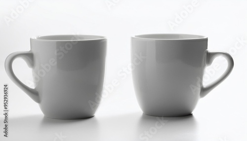 two cups on white