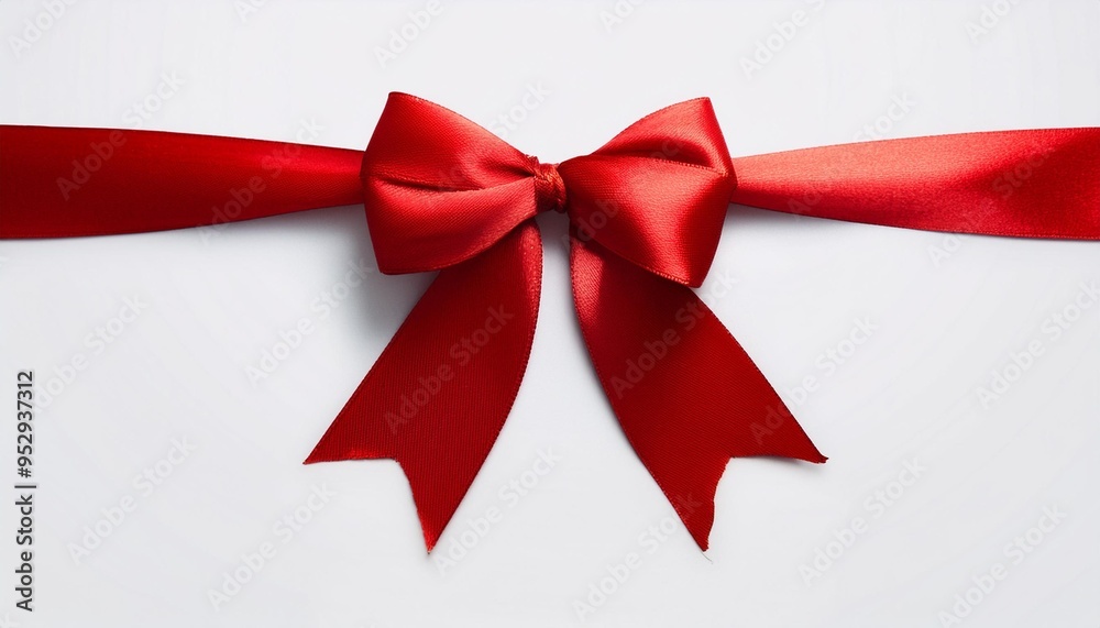 red ribbon and bow realistic illustration red ribbon and bow realistic illustration