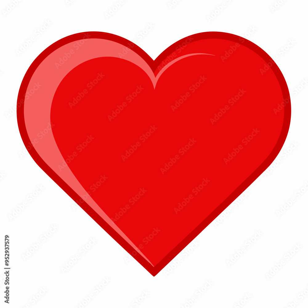 red heart isolated on white red heart isolated on white