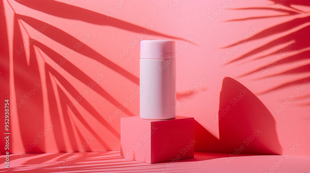 Deodorant product in studio for body care and hygiene, fresh smell cosmetic for man, natural skincare routine with clean underarm protection, spray bottle mockup on pink background for wellness Deodorant product in studio for body care and hygiene, fresh smell cosmetic for man, natural skincare routine with clean underarm protection, spray bottle mockup on pink background for wellness