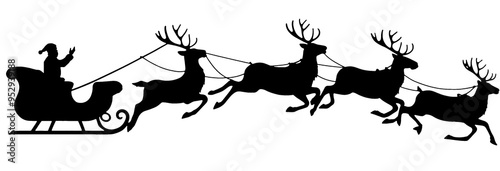 Santa Claus sits in the Chr...