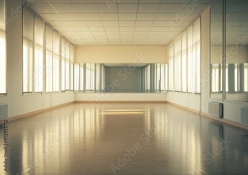 Spacious Dance Studio with Large Mirrors and Natural Light