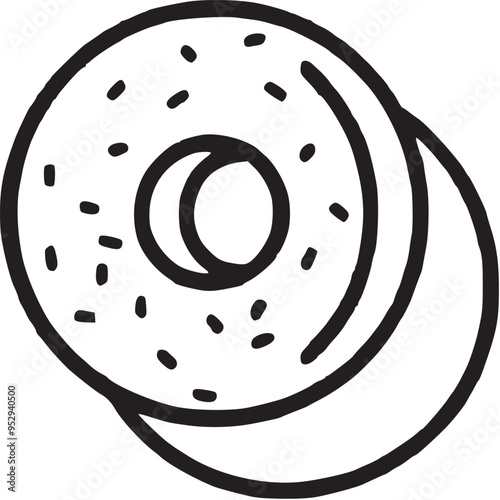 Bagel line icon