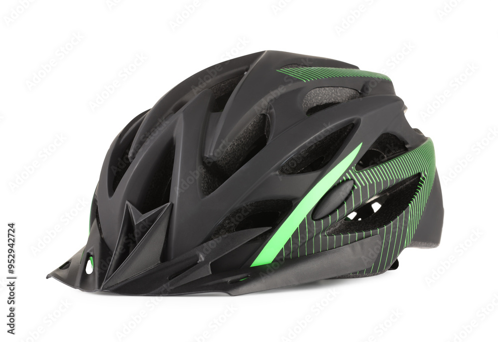 Fototapeta premium One new protective helmet isolated on white