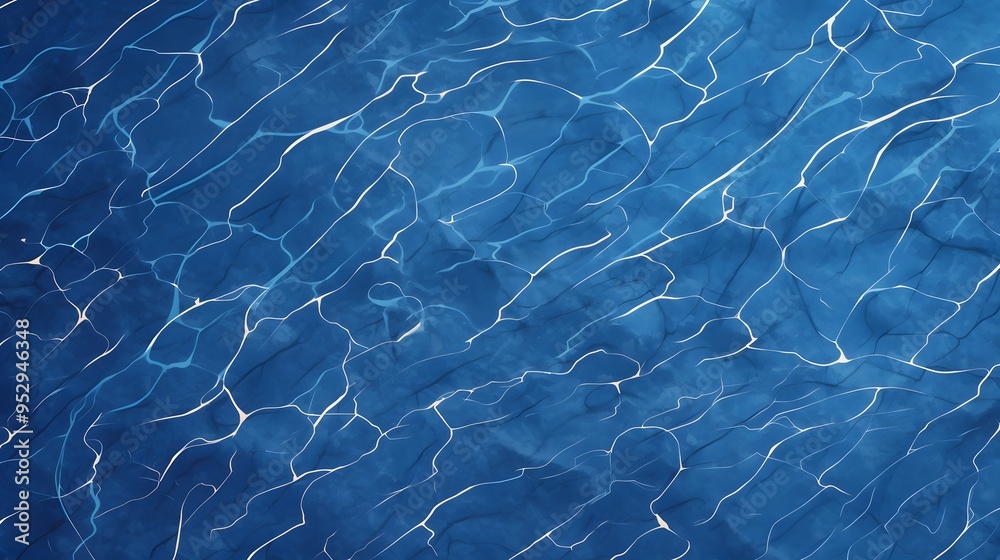 Abstract Blue Marble Texture Background.
