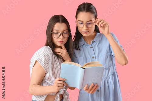 Young women in eyeglasses r...