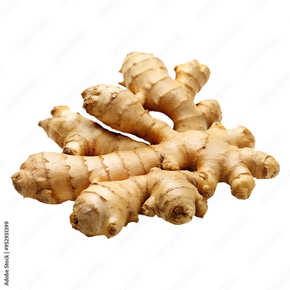 Ginger on an isolated background, easy to use in any design Ginger on an isolated background, easy to use in any design