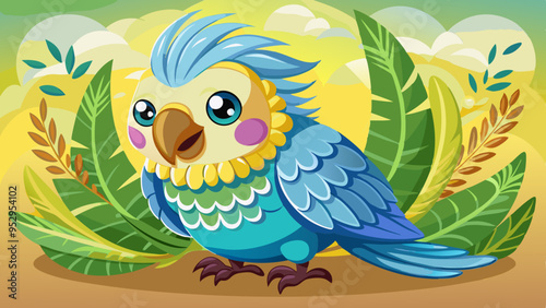 a cute budgie