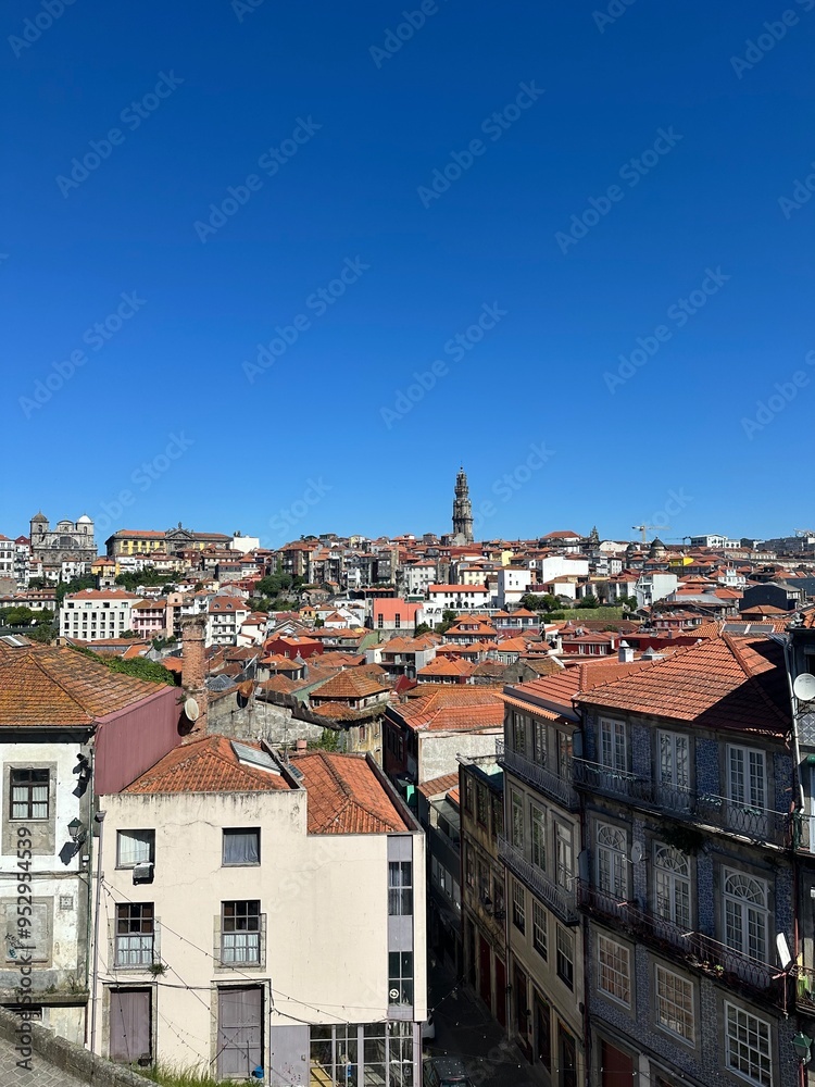 Portuguese cityscape with a clear sky Portuguese cityscape with a clear sky
