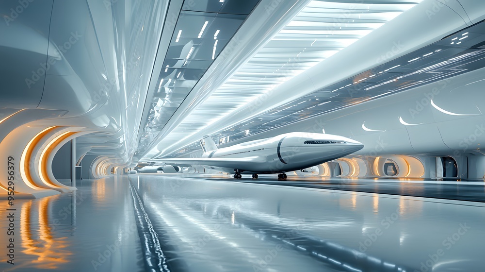 28082302 18 Futuristic airport terminal with sleek minimalist architecture bright open spaces and spacecraft preparing for takeoff Cool tones and detailed 3D rendering 28082302 18 Futuristic airport terminal with sleek minimalist architecture bright open spaces and spacecraft preparing for takeoff Cool tones and detailed 3D rendering