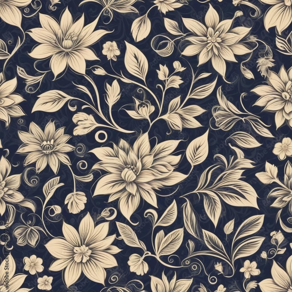 seamless pattern with flowers seamless pattern with flowers