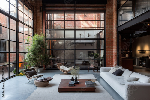 Urban Chic: A Converted Warehouse with Sleek Industrial Aesthetics