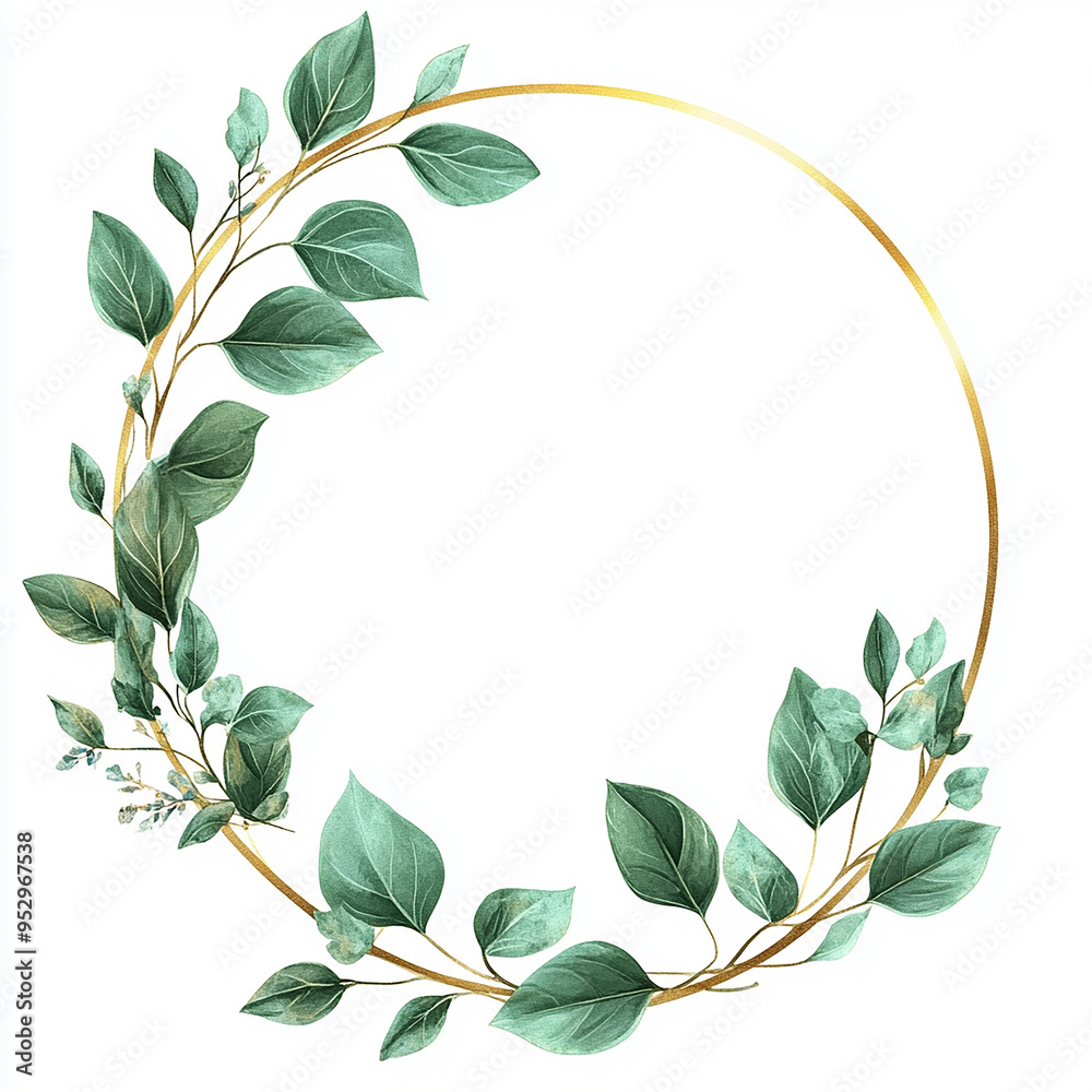 Naklejka premium laurel wreath on a white background