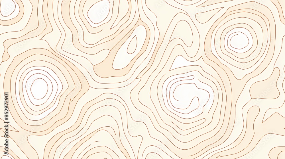 The topographic map pattern features organic curved lines in earthy tones and an abstract design. The topographic map pattern features organic curved lines in earthy tones and an abstract design.