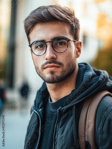 Contemporary Young Man in Casual Style